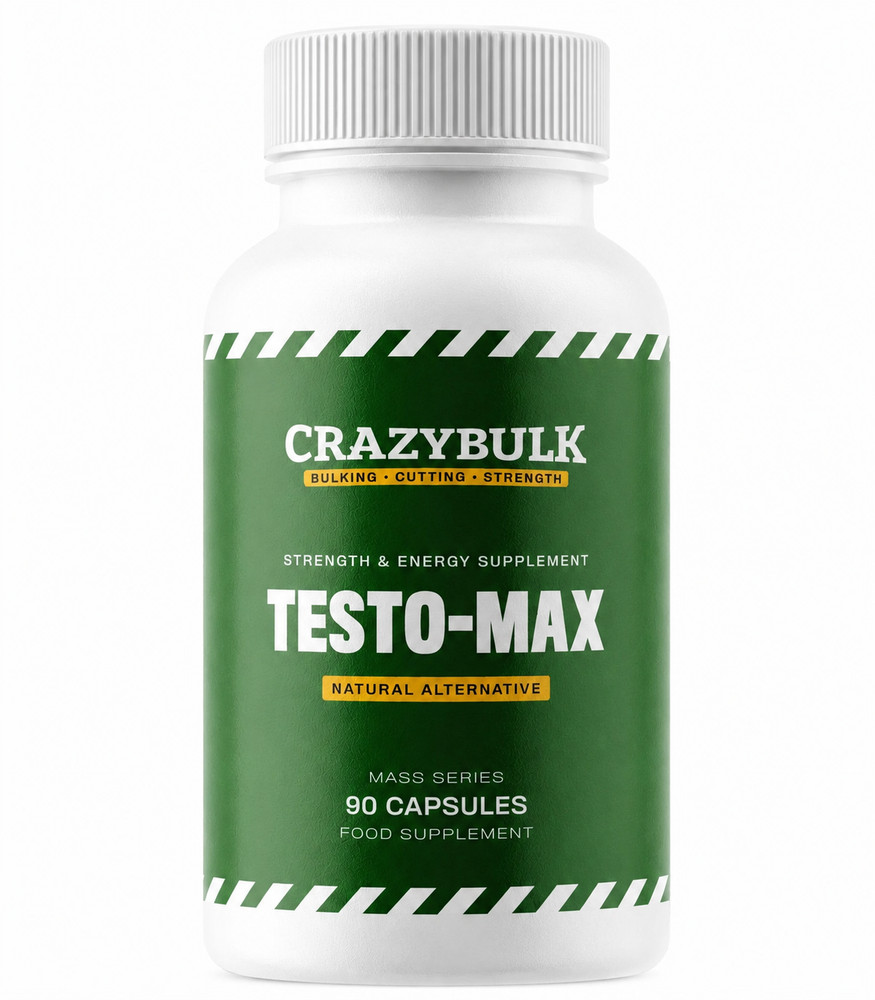 CrazyBulk Testo-Max Testosterone Booster – Bodybuilding Muscle Growth Pack Of 2