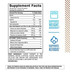BPI Sports Keto Bomb Weight Loss Coffee Creamer, 18 srv. Caramel Macchiato