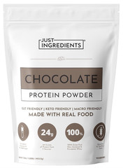 Just Ingredients Protein Powder Chocolate | 24g Protein | 15 Servings | 1.08 LB