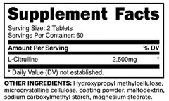 PrimaForce L-Citrulline 2500mg, 120 Tablets, 60 Servings