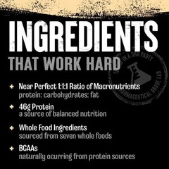 Animal Meal Balanced Whole Food Meal Replacement Protein Powder Egg Beef 5 Lb
