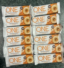 12-ONE Maple Glazed Doughnut Protein Bar – 20g Protein, 1g Sugar BB:09/2026