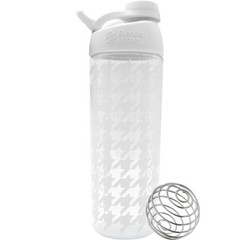 Blender Bottle Sleek 28 oz. Twist-On Cap Shaker Bottle with Loop Top-Houndstooth