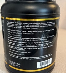 California Gold Nutrition Whey Protein Isolate Unflavored 1 Pd Sealed Ex 10/27