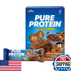 Pure Protein Cocoa Pebbles Protein Bars 20G Protein 4G Sugar 180 Calories 4