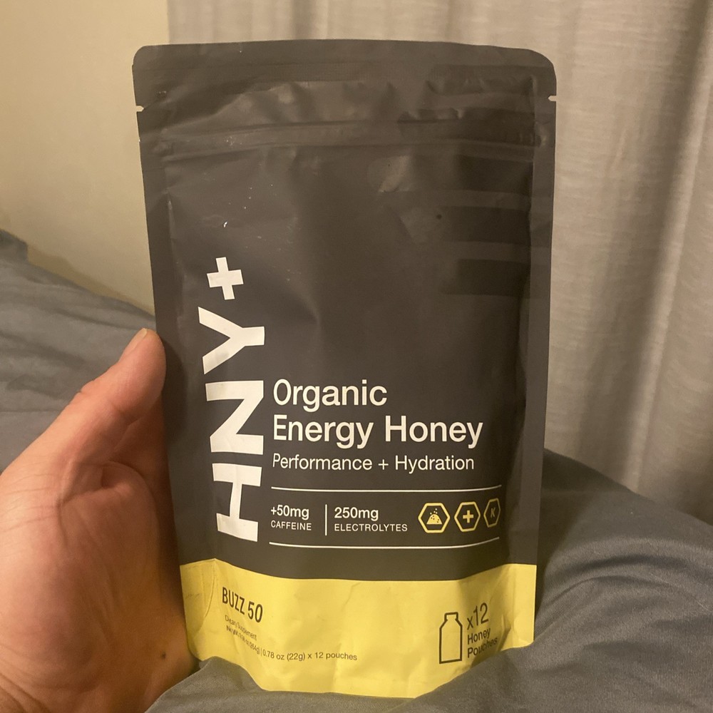 Buzz Organic Honey Energy Gel with Electrolytes, Magnesium, Sea Salt, Potassium
