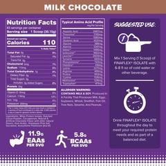 FINAFLEX ISOLATE, Milk Chocolate 5.5 lb 25 Grams of Iso Protein Per Serving…