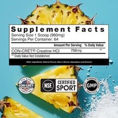 CON-CRET Creatine HCl Powder | Muscle Cognitive Cellular Energy Support | No …