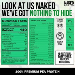 2LB Gluten-Free and Dairy-Free Pea Protein Powder – Muscle Growth Support