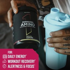 Rule 1 Energized Amino – Anytime Energy and Recovery Support with BCAAs, Glut…