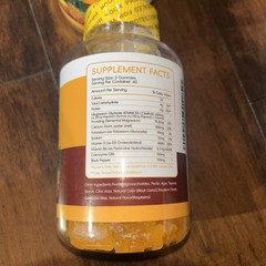 Magnesium Glycinate Gummies Orange 120 Gummies High Absorption, Diet Sup 600mg