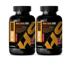 nitric oxide supplement – NITRIC OXIDE 2400 – brain supplement – 2 Bottles