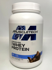 Muscletech Grass-Fed Whey Protein Powder Triple Chocolate – 1.8LB *EXP 11/2026*