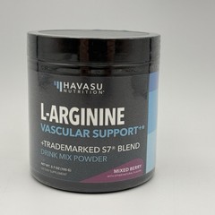 Havasu L-Arginine Powder – Mixed Berry Pre-Workout Nitric Oxide Boost 3.7 Oz