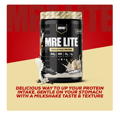 REDCON1 MRE Lite Whole Food Protein Powder, Vanilla Milkshake, Whey & Lactose Fr