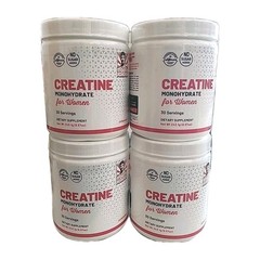 4 pack Old School Labs Creatine Monohydrate For Women Collagen BCAA 30 Servings