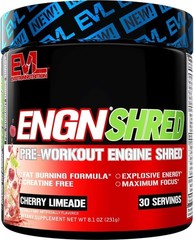 EVL Nutrition – ENGN Shred – Energy – Preworkout (30 Servings) – ALL Flavors