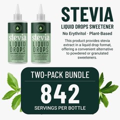 Natrisweet Liquid Stevia Drops Pure Sweetener from Stevia Extract, Plant-Based S