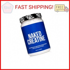 NAKED Pure Micronized Creatine Monohydrate Powder – Unflavored, 500g, 1.1lb Bulk
