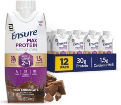 Ensure Max Protein Shake 30g High Protein Muscle Support 12pk