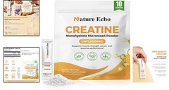 High-Quality Creatine Monohydrate – 10 Travel Packs for On-the-Go Muscle Energy