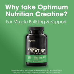 Micronized Creatine Monohydrate Capsules, 2500mg, Keto-Friendly, 100 Capsules