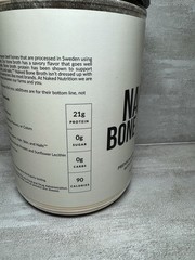 Naked Nutrition Bone Broth Protein Powder Savory 1lb Dairy-Free Gluten-Free