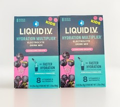 (2-pack) LIQUID IV Concord Grape Kids Hydration Mix 8 Ct 0.28 OZ Exp 11/27