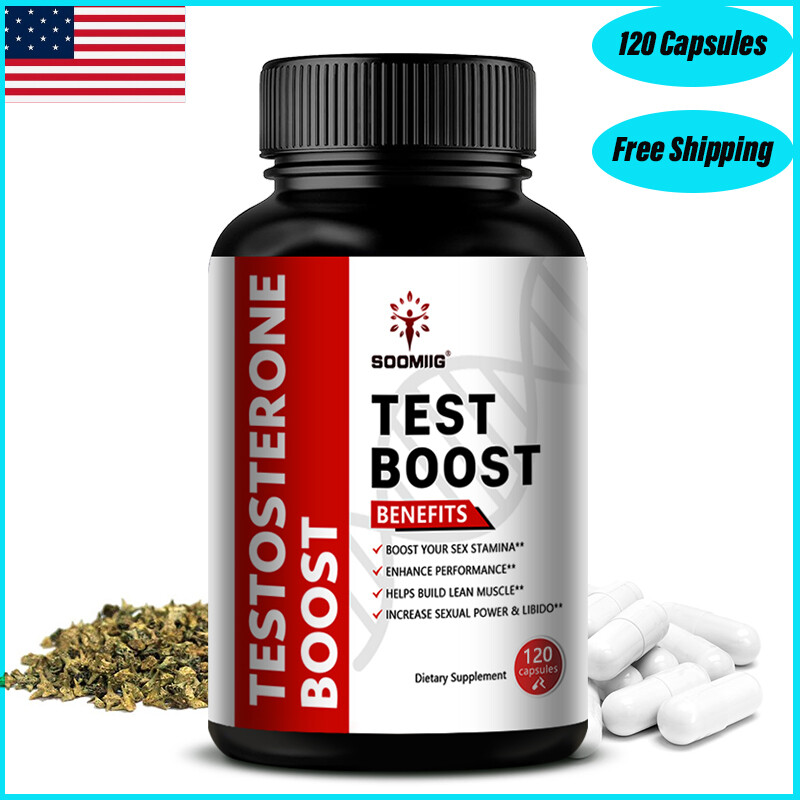 TEST BOOST Max Men Testosterone Strength Build Muscle Power Sex bOOst, 120 CAPS