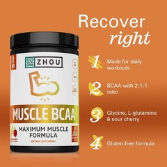 Zhou Muscle BCAA 330g (Tropical Punch)