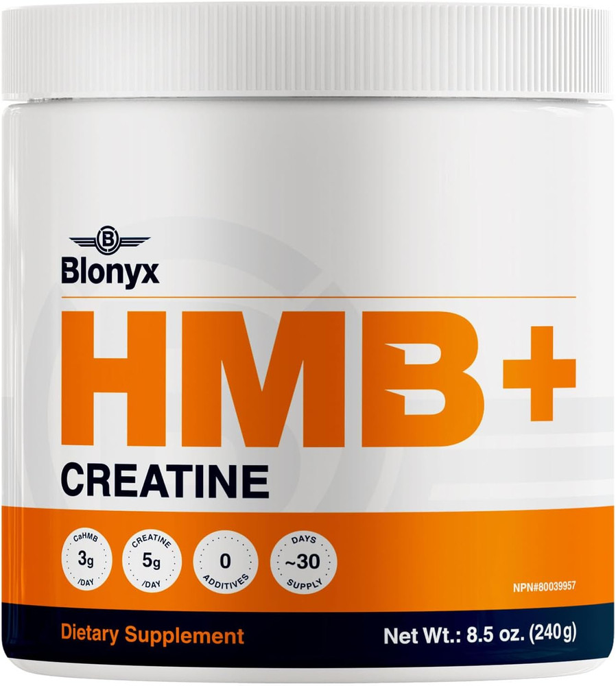 HMB + Creatine Supplement – 3g Daily HMB for Enhanced Strength, Power & Recovery