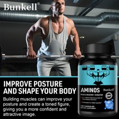 BCAA Energy Pre Workout Capsules & Performance Enhancer, Muscle Growth