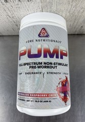 Core Nutritionals PUMP Pre Workout – Australian Raspberry Chews *12/2026*