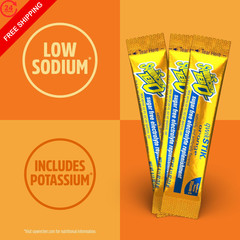 Sqwincher Zero Qwik Stik, Orange, Sugar Free, Low 0.11 Ounce (Pack of 50)