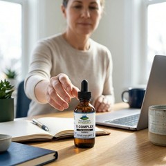 Pure Mountain Botanicals Liquid Vitamin B Complex – B12 B6 Drops – Raspberry