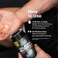 HMB Supplements 1000Mg, Clear Muscle (42 Liquid Softgels) – Highest Grade HMB fo