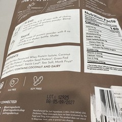just ingredients protein powder casien Free Chocolate 15 Servings 💯 Keto