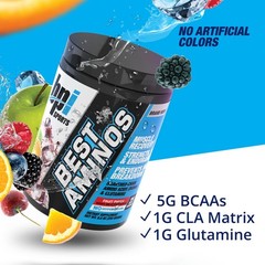 BCAA Amino Acid Powder for Post Workout Recovery & Hydration – Fruit Punch, 125