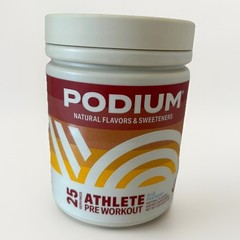 PODIUM Natural Flavors & Sweeteners Athlete Pre Workout Blue Raspberry Exp 03/26