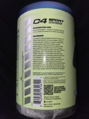 C4 Sport Strength Hawaiian Punch Berry Blue Typhoon Pre-Workout 20 Servings 406g