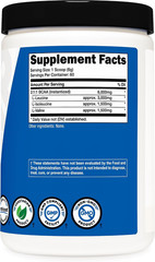 Nutricost BCAA Powder 2:1:1 (Unflavored, 60 Servings) – Vegetarian, Non-GMO, Glu