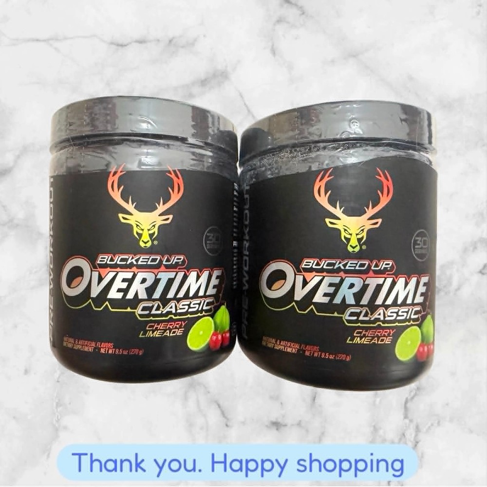 FOR 2 BUCKED UP CLASSIC Cherry Limeade PRE-WORKOUT 30 SERVINGS NEW SHIPPING