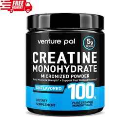 Creatina Monohidratada En Polvo 5g De 60 Porciones Para Mujer Hombre Sin Sabor