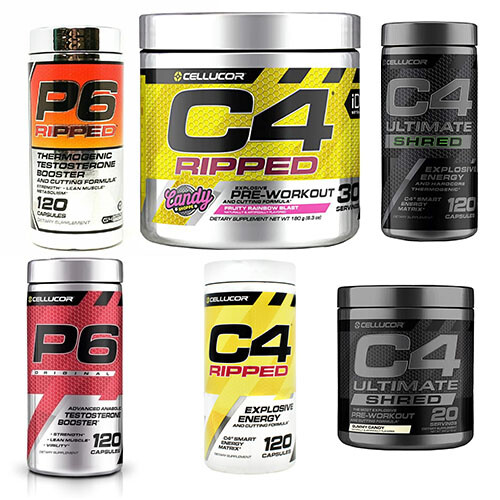 Cellucor P6 Red Original – P6 Ultimate Black – P6 Orange Ripped – P6 Ultra