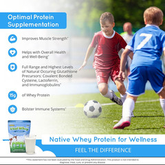 Grass-Fed Whey Protein Powder for Immune Vitality, Natural Cocoa 600G (30 Servin