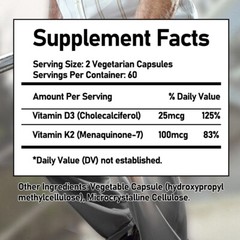 VITAMIN K2 MK7 + D3 2-IN-1 CALCIUM SUPPORT-Bone&Joint Health-teeth health
