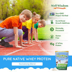 Grass-Fed Whey Protein Powder for Immune Vitality, Natural Cocoa 600G (30 Servin