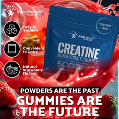 Creatine Gummies 5000mg 30 Servings Creatine Monohydrate Gummies – Third-Part…