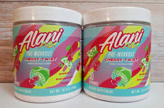 Alani Nu Pre-Workouts, Cherry Twist 🍒 2 Tubs ,30 Servings, 200mg Caffeine.