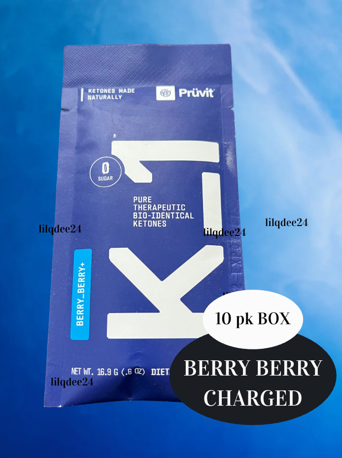 Pruvit Keto K1 BERRY BERRY CHARGED 10 Pack BOX! 2027 Sealed Box NEW 🔥